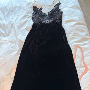 Zimmermann Black and Cream Lace Dress